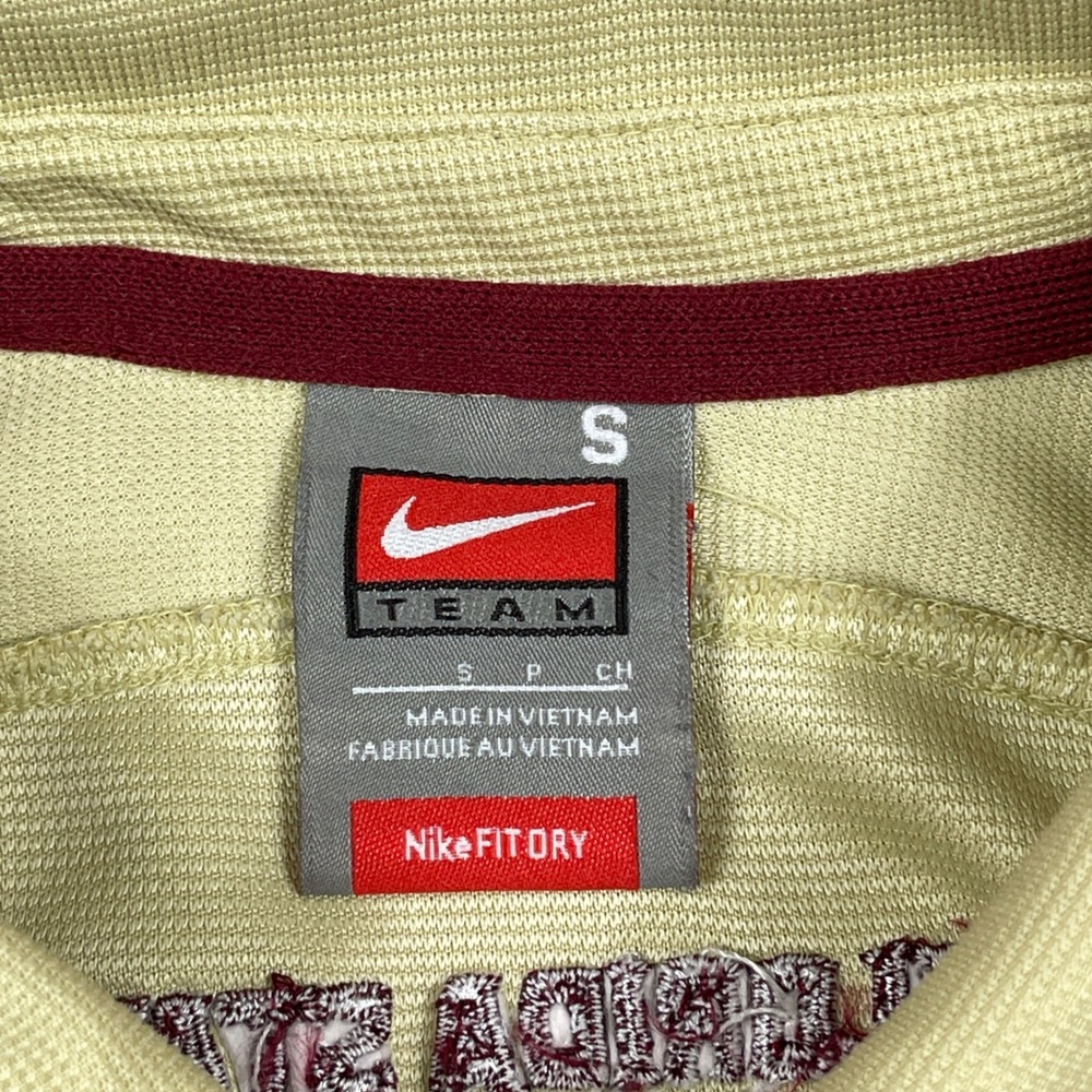 FSU Polo Shirt Men Small Gold Florida State Seminoles Nike ACC College NCAA - Picture 4 of 9
